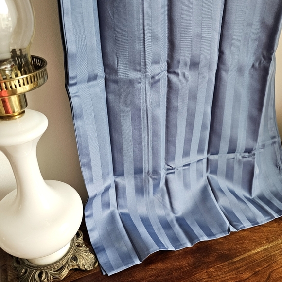 Northern Nights 500TC Damask Set Of 2 Luxury Blue King Pillowcases 100% Cotton - Picture 13 of 13